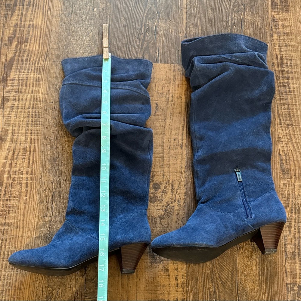 Blue Suede Heeled Boots — Colin Stuart - Picture 7 of 8